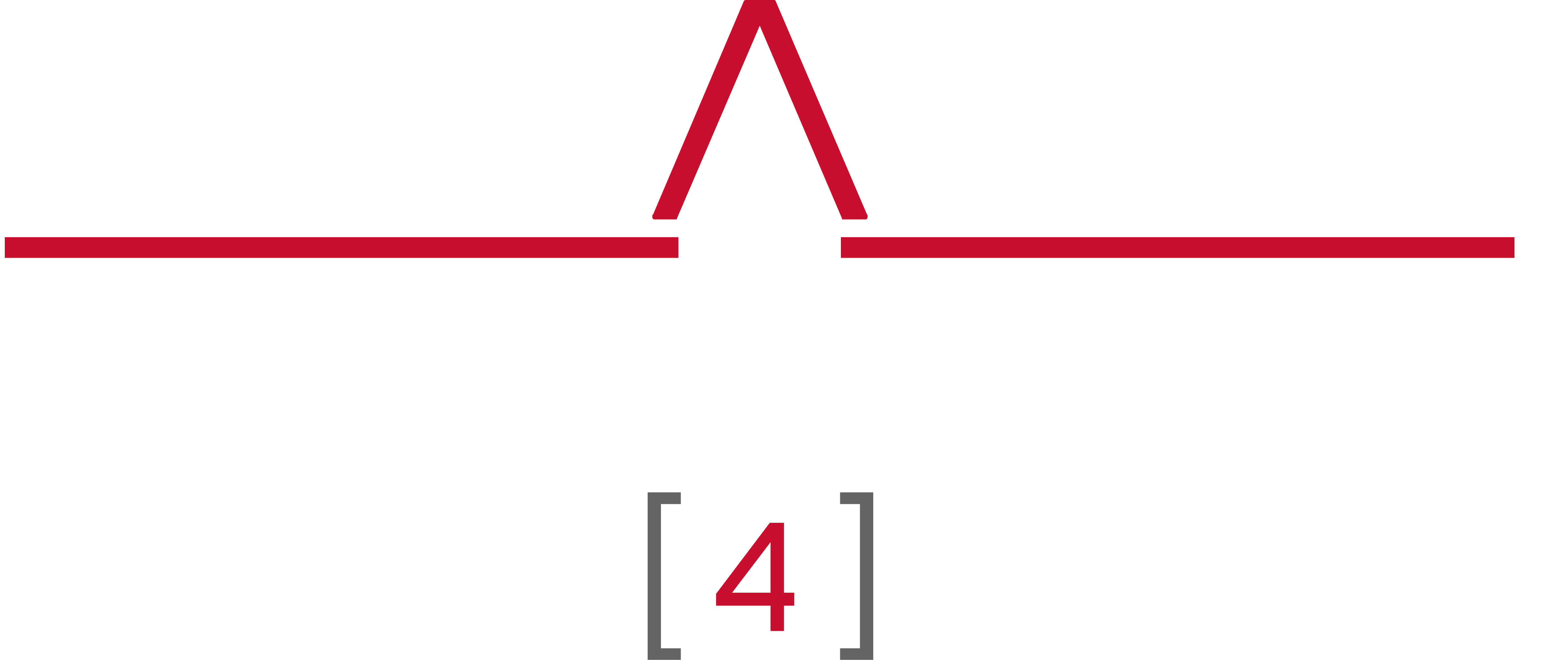 Logo empilé, lettres blanches