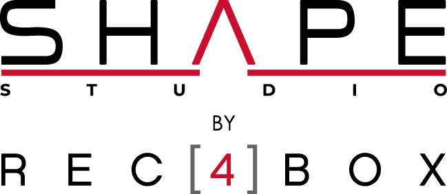 Logo empilé, lettres noires